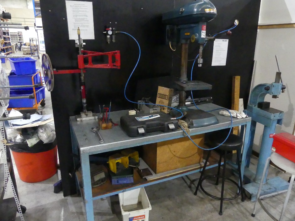 Work Bench with Drill