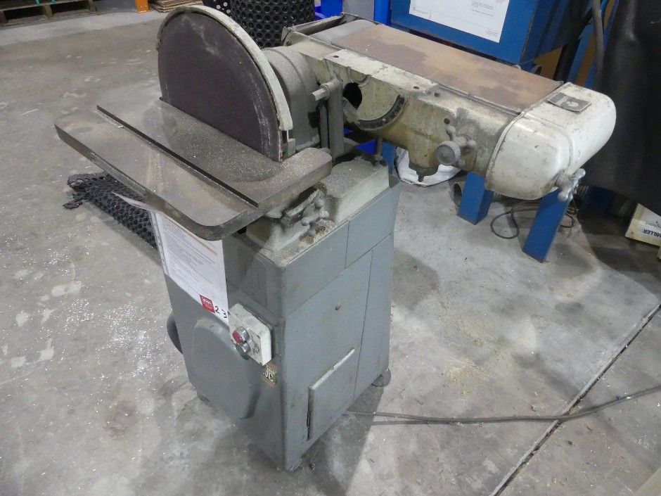 Rockwell Pedestal Belt Sander with Side Disc