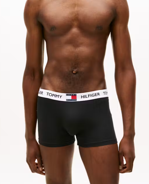 Tommy Hilfiger Men's Printed NT Trunk, Black, Small