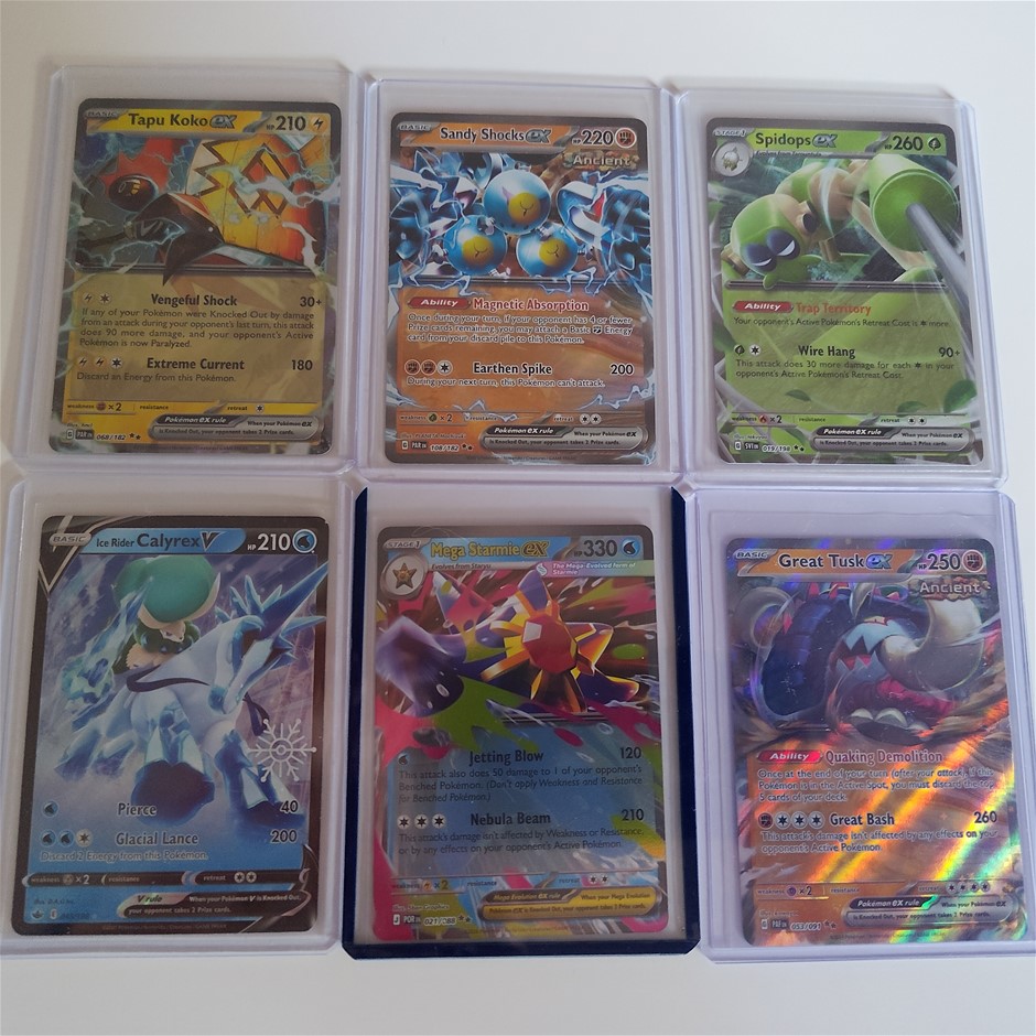 6 Ultra Rare Genuine Pokemon Card Bundle