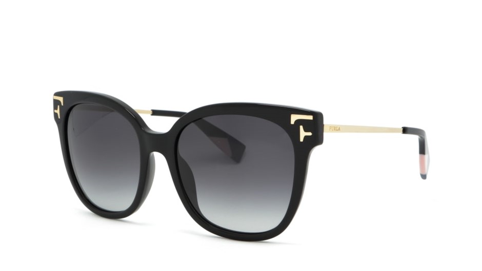 FURLA Sunglasses, 55-18-140, Black (0700), SFU342. RRP: $127. Buyers Note