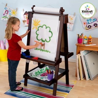 KidKraft Deluxe Espresso Wooden Easel