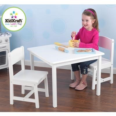 Buy KidKraft Aspen Table and 2 Chair Set in White | Grays Australia