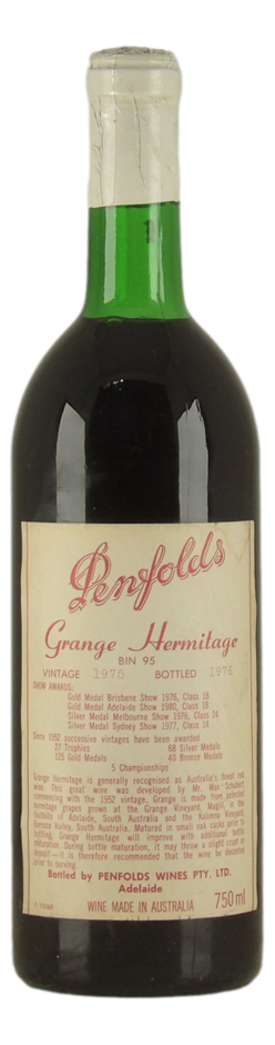 Penfolds Grange 1975 (1x 750mL) SA