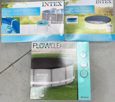 3 x Intex Products. NB: Items may not be in original packaging and may have