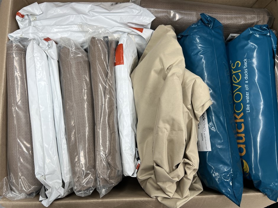 12 x Assorted Patio Sofa Covers. NB: Photo as is. Some Not in Original Pack