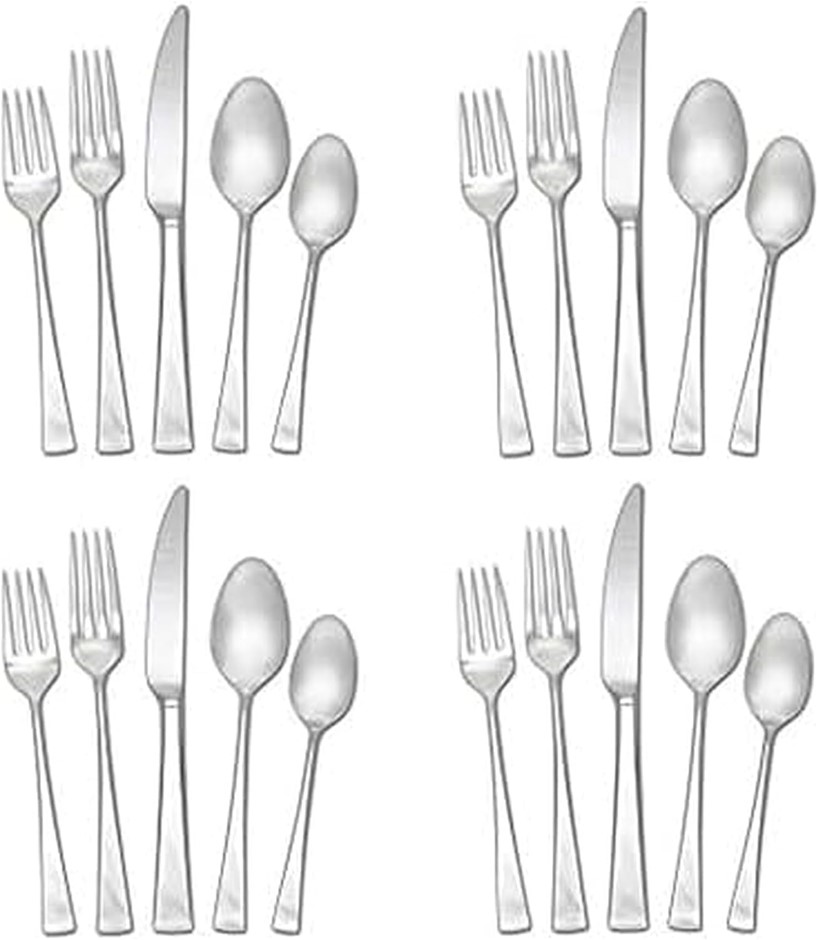 MIKASA Lucia 20-Piece Stainless Steel Flatware Set, Service for 4 <b>You mu