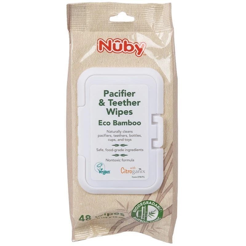 36 x Nuby Bamboo Citroganix Pacifier and Teether Wipes 48 pack. RRP: $270.