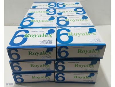 3 BOXES Set of six Royalex glass mugs featuring a 240 ml capacity