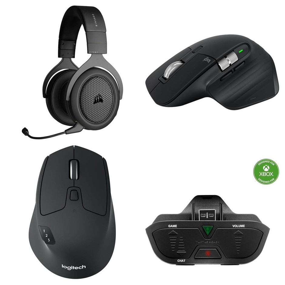 4 x Gaming Accessories. 1 x CORSAIR HS70 Bluetooth and Wired Gaming Headset