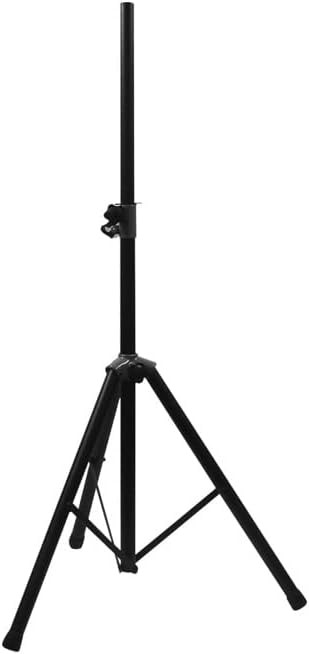 PA Speaker Floor Stand Black Tripod, 1.1M to 1.8M Adjustable Height, Pole D