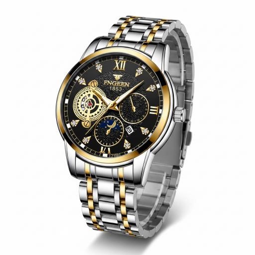 Jewelz Merchants Men’s Gold-Tone Multi-Dial Watch – Father’s Day