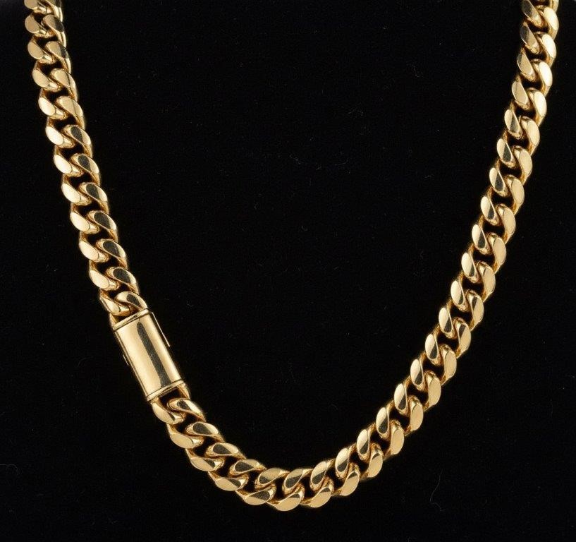 Jewelz Merchants Cuban Link Chain Necklace-Quality Guarantee-60cm-12mm