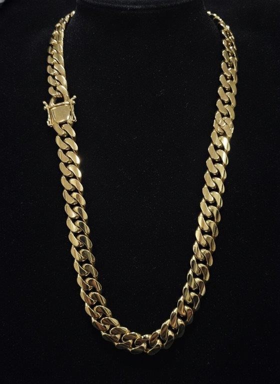 Jewelz Merchants Cuban Link Chain Necklace-Quality Guarantee-60cm-12mm