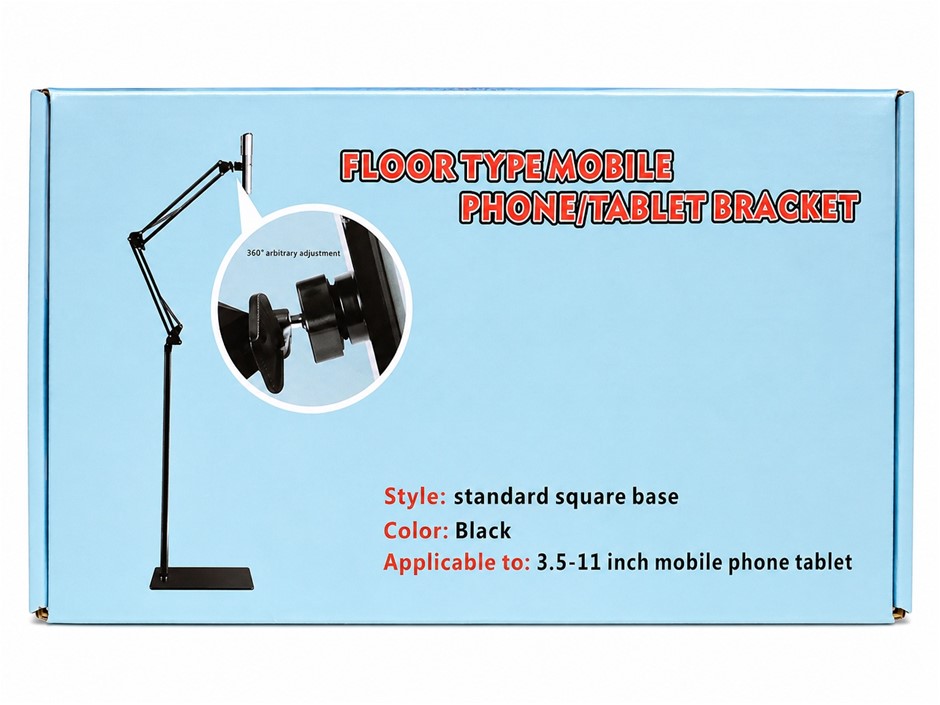 Floor Standing Mobile Phone & Tablet Holder Stand – Adjustable 4–11" Device