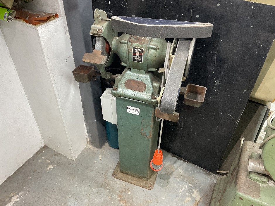 DURST 8” Pedestal Linisher/Grinder