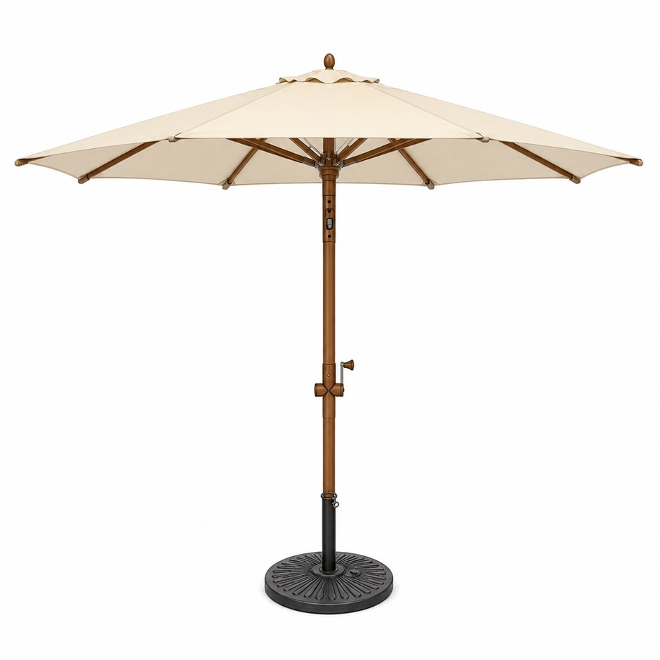 Shangri-La 3 Meter Outdoor Market Umbrella (Beige)