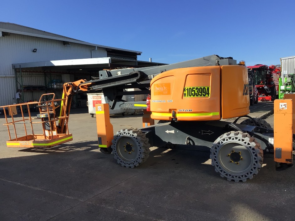 <p>2018 ATN Zebra 16 4×4 Articulating Diesel Boom Lift</p>