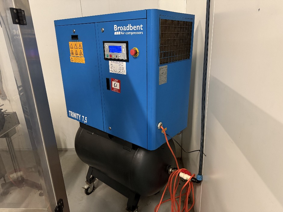 <p>2014 Broadbent Trinity 7.5 8/270 DFF Air Compressor (Industrial)</p>