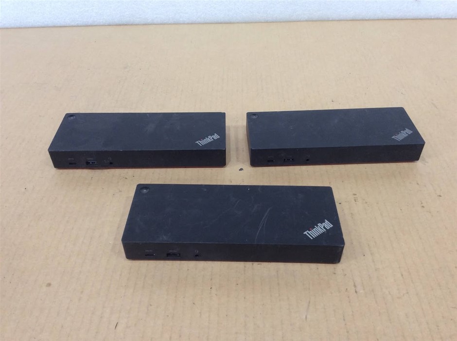 Lenovo ThinkPad 40AF Hybrid USB-C With USB-A Dock (Lot of 3)