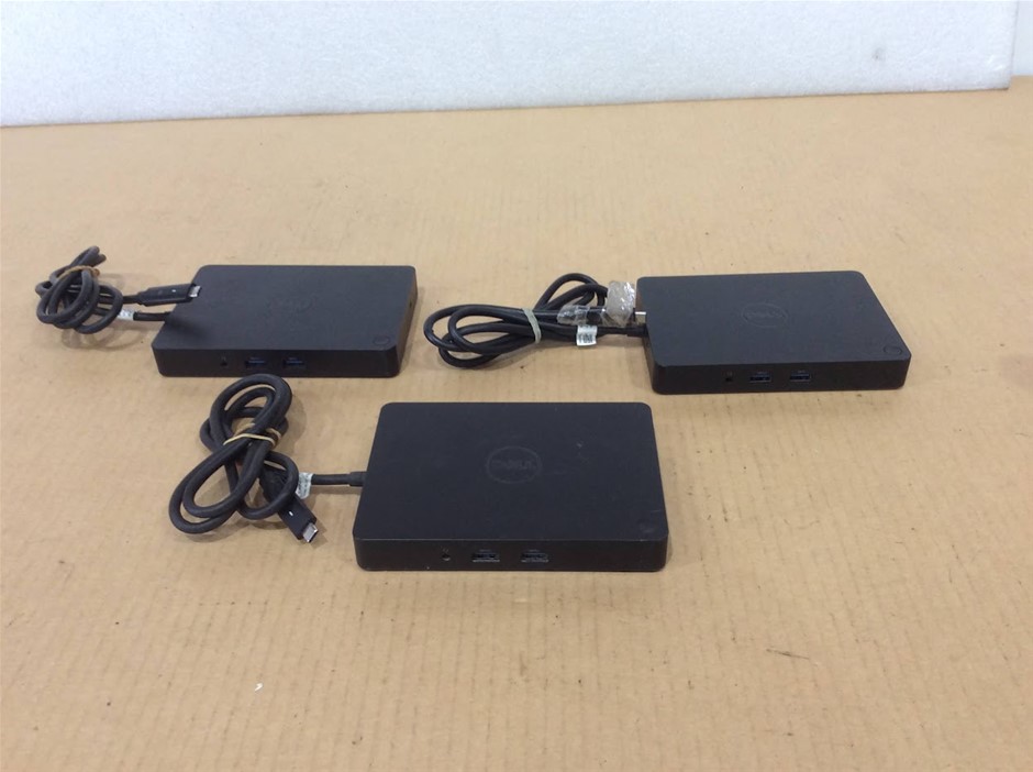 Dell WD15 K17A USB-C Docking Station (Lot of 3)