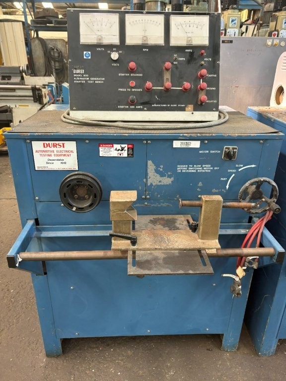 <p>Durst Model 800 Alternator Generator Starter Test Bench</p>