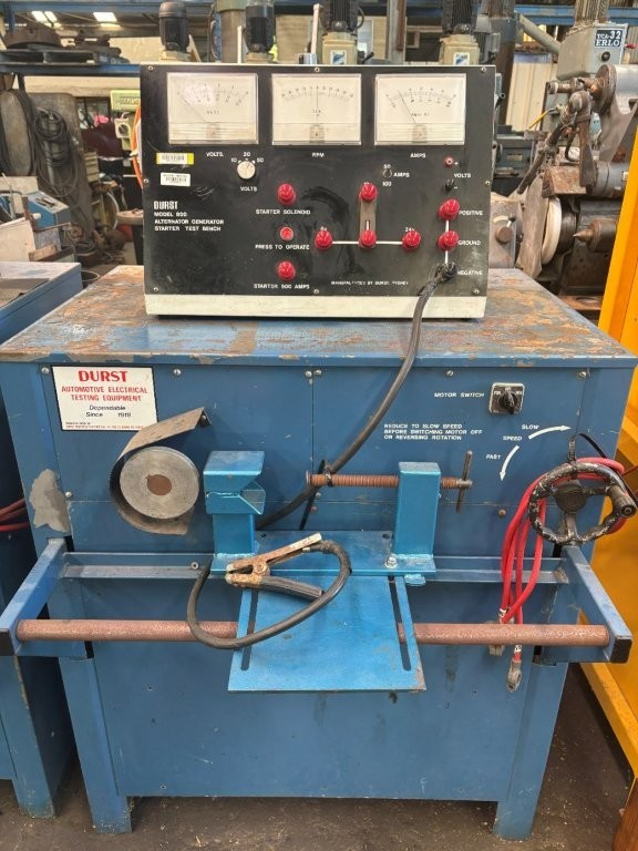 Durst Model 800 Alternator Generator Starter Test Bench