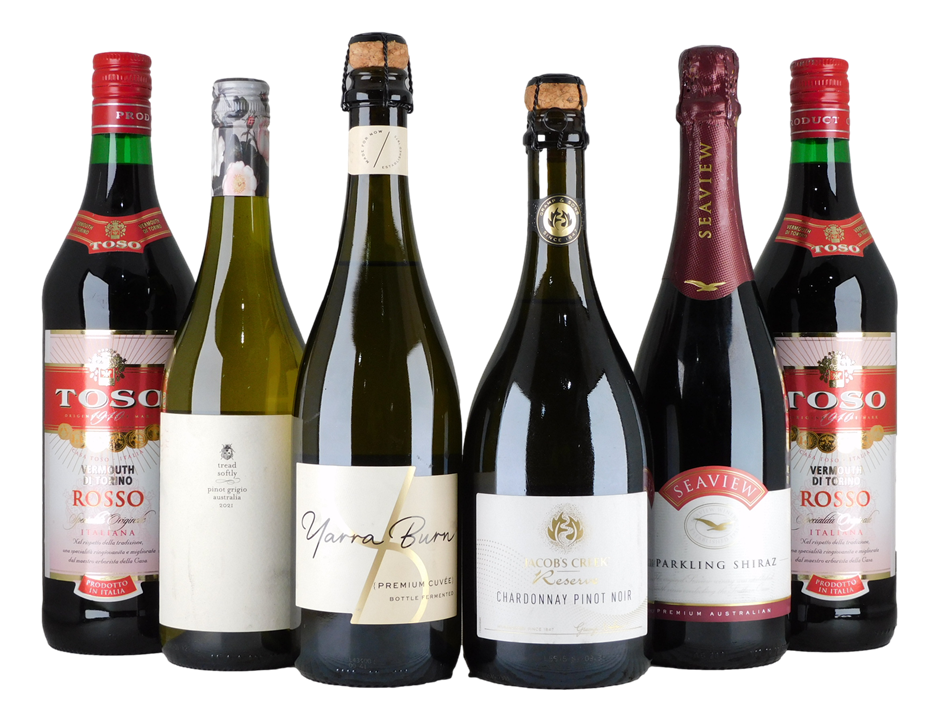 Mixed Wine Pack (6x 750mL), Multi Region.