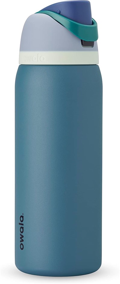 OWALA  FreeSip Insulated Stainless Steel Water Bottle with Straw for Sports