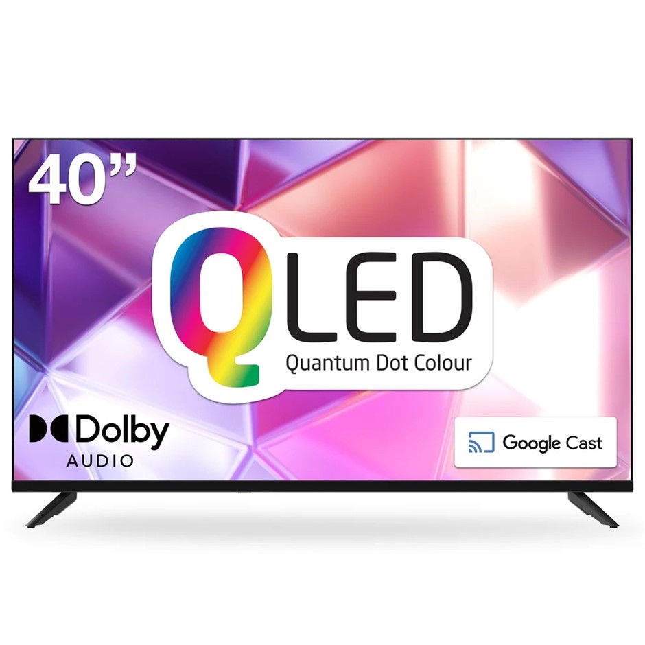 JVC 40” QLED Smart TV – Quantum Dot Colour, Google TV, Dolby Audio NB: no r