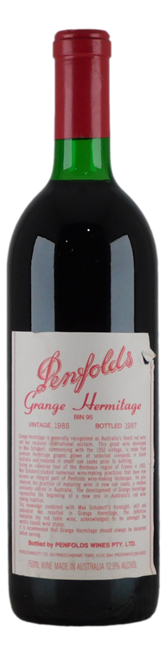 Penfolds Bin 95 Grange Hermitage 1985 (1x 750mL) SA.