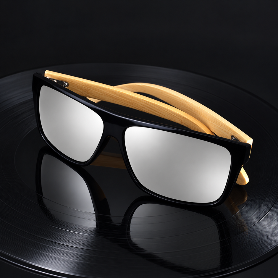 Mens Bamboo Trendy Sunglasses