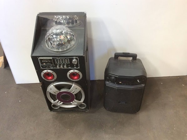 JVC XS-N319PBA Bluetooth Trolley Speaker&DJ PA Karaoke Speaker (Lot of 2)