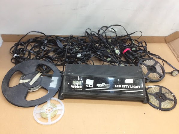 Mixed Brand LED Lighting Controllers And Strip/Pixel String Lights