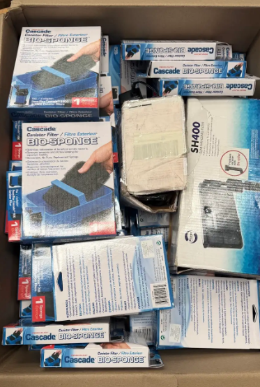 Assorted Box of Canister Biosponge and more.