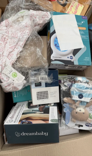 Assorted Box of Baby Items. NB: Items may not be in original packaging and
