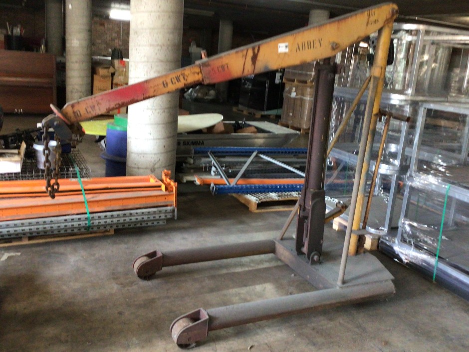 Abbey Mobile Workshop Jib/Engine Crane