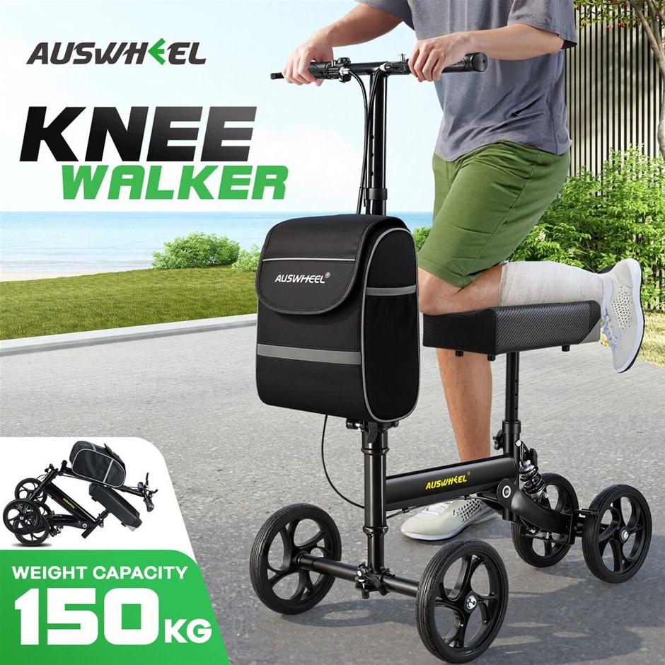 Knee Scooter Walker Steerable Mobility Aid for Foot & Leg Recovery