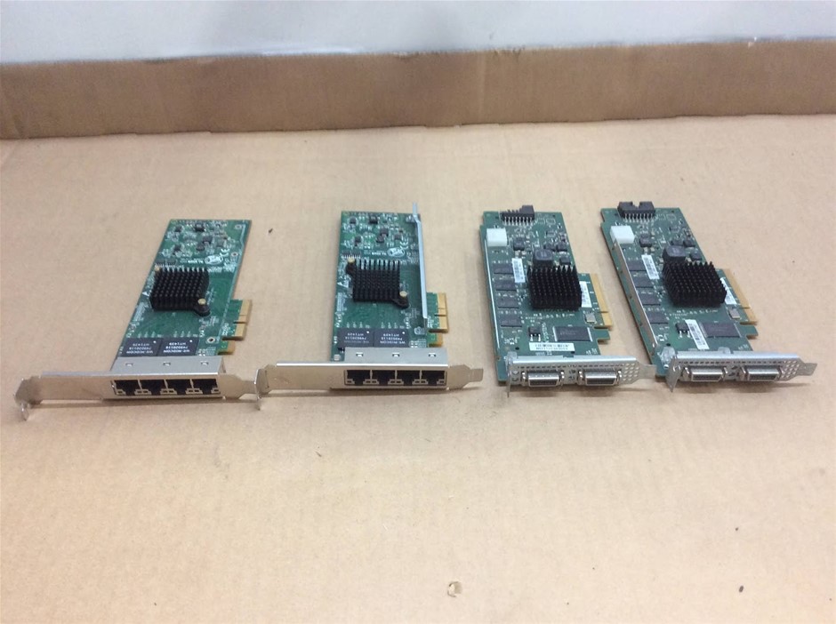 LSI & Systems Mixed Brand PCIe Interface Cards (Lot of 4)