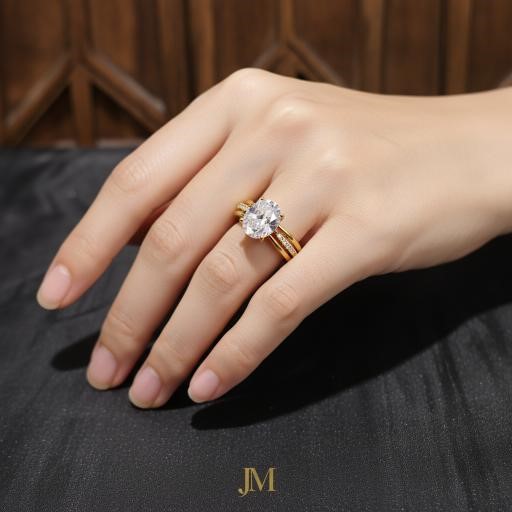22K/Italy Gold Bonded Ring(stamped 22K/Italy)Warranty Quality-9 US