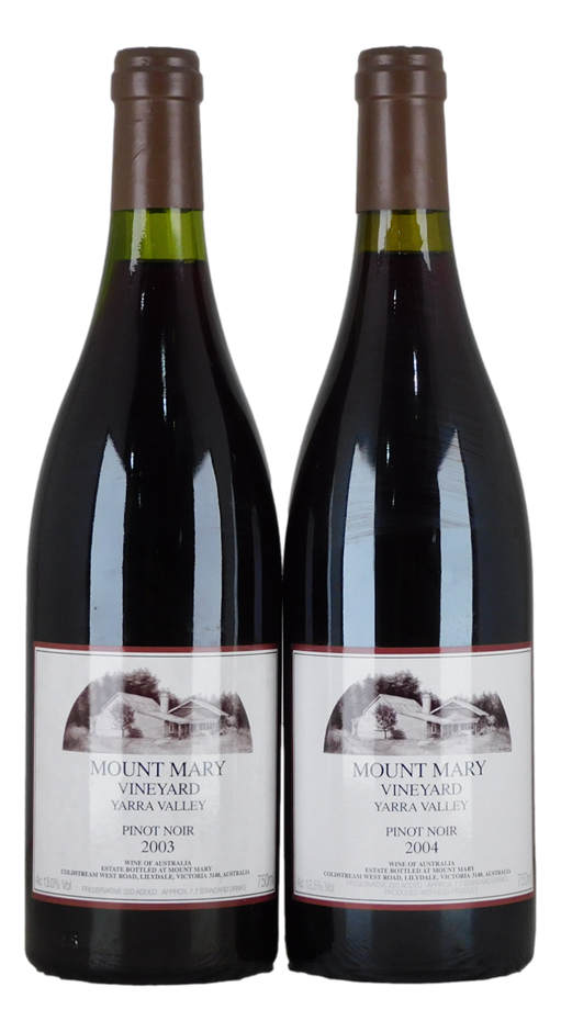 Mount Mary Vineyard Pinot Noir 2003/2004 (2x 750mL), Yarra Valley.