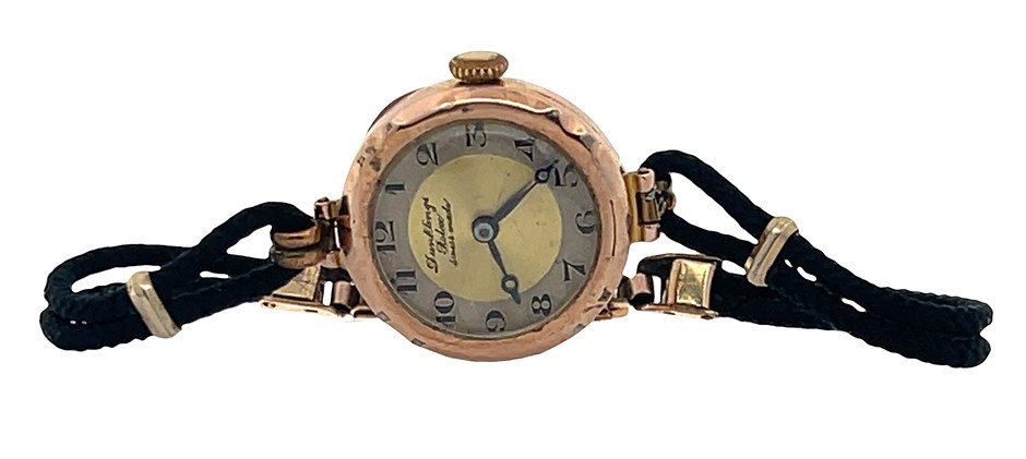 Antique Rolex-Dunkling Collaboration Swiss Made 9Ct Gold Cocktail Watch