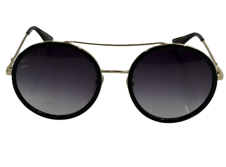 Gucci Double Bridge Round Gradient Sunglasses