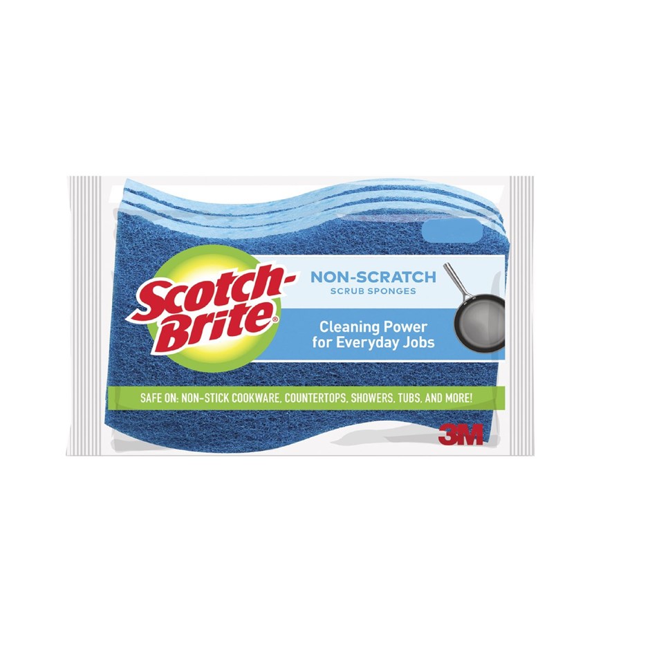 22 x SCOTCH BRITE Non Scratch Scrub Sponge, Blue.