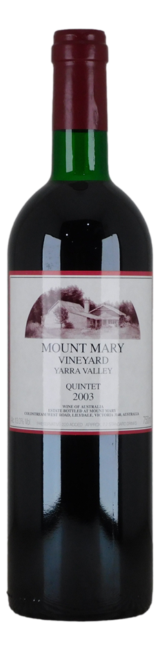 Mount Mary Vineyard Quintet 2003 (1x 750mL), Yarra Valley.