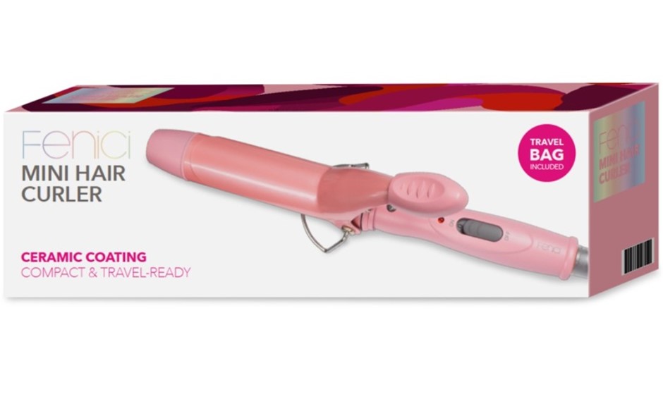 FENICI Mini Hair Curler, Pink NB: minor use