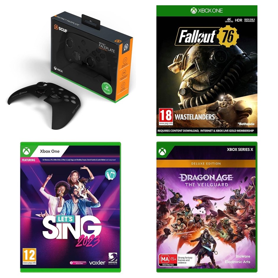 6 x XBOX Accessories. RRP -$300. 3 x SCUF Xbox Controller Instinct Removeab