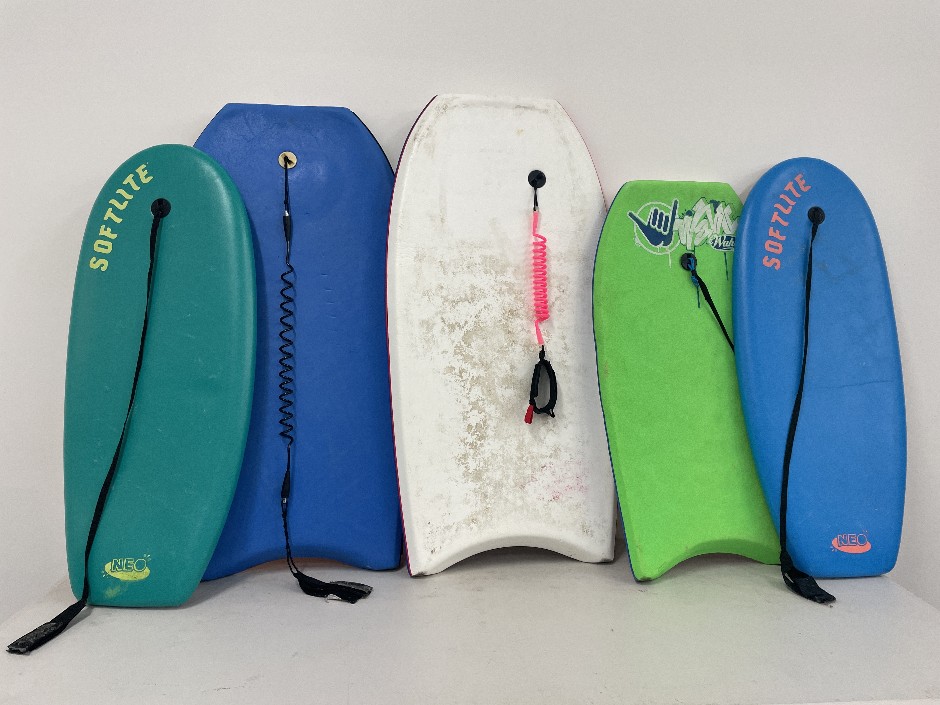 5x Assorted Boogie Boards