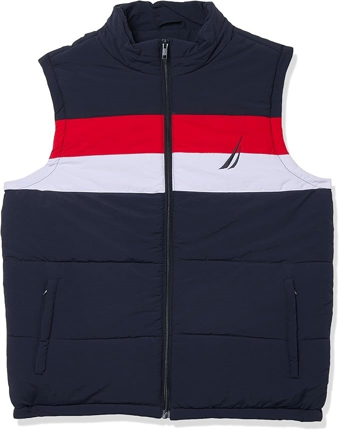 NAUTICA Men's Paris Gilet Vest, Size M, Dark Navy (459), N1I01203. RRP: $14