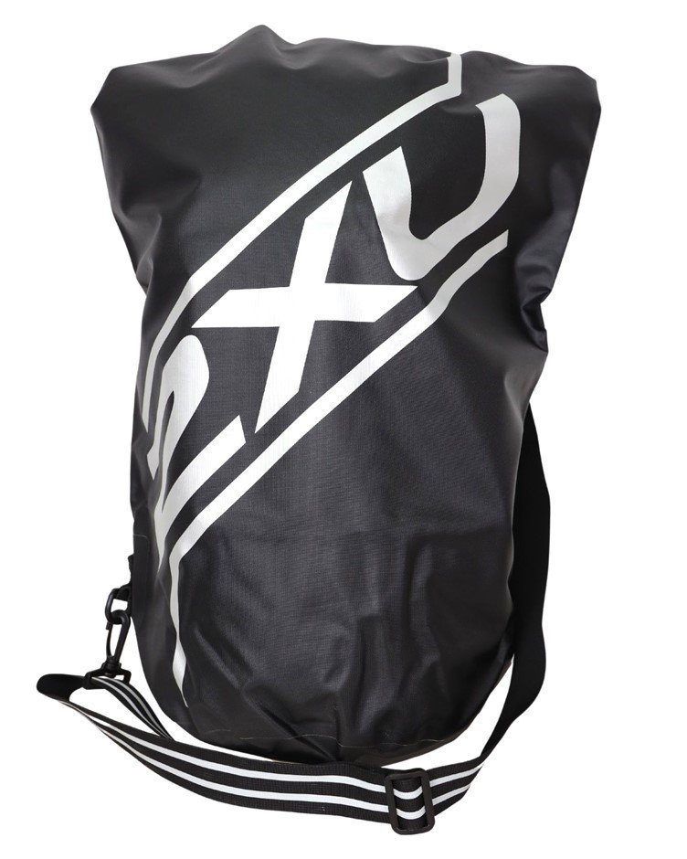 2XU Dry Tube Bag, Size 40L, Black/ Silver. Buyers Note - Discount Freight